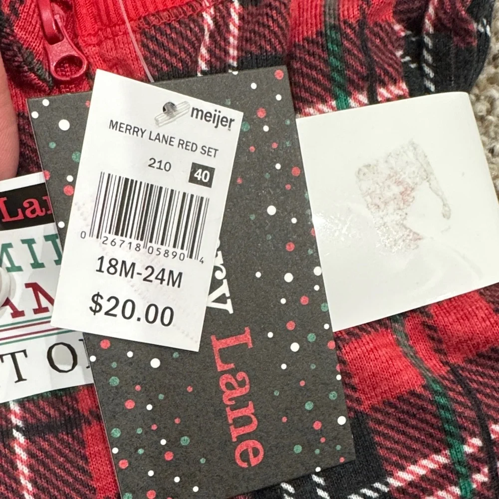 Merry Lane Red & Black Plaid Infant Onesie - Family Pajamas